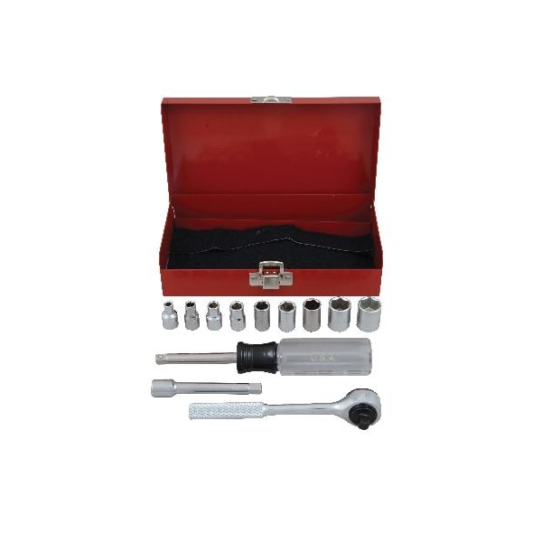 Set, Skt, 1/4, 6Pt, Std, 12Pc, Box, M12KM